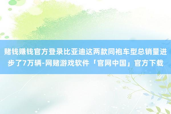 赌钱赚钱官方登录比亚迪这两款同袍车型总销量进步了7万辆-网赌游戏软件「官网中国」官方下载