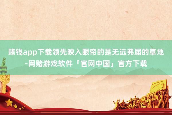 赌钱app下载领先映入眼帘的是无远弗届的草地-网赌游戏软件「官网中国」官方下载