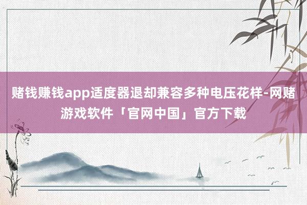 赌钱赚钱app适度器退却兼容多种电压花样-网赌游戏软件「官网中国」官方下载