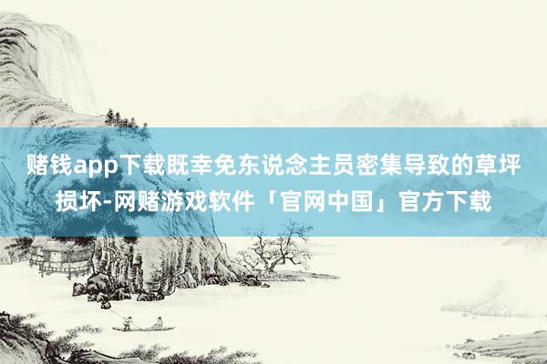 赌钱app下载既幸免东说念主员密集导致的草坪损坏-网赌游戏软件「官网中国」官方下载